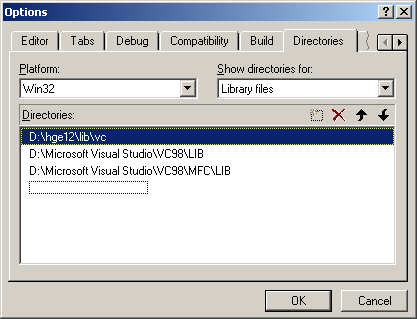 Adding libraries path